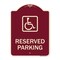 Signmission Reserved Parking HandicappedBlue Heavy-Gauge Aluminum Architectural Sign, 24" x 18", BU-1824-23158 A-DES-BU-1824-23158 - alternate 1